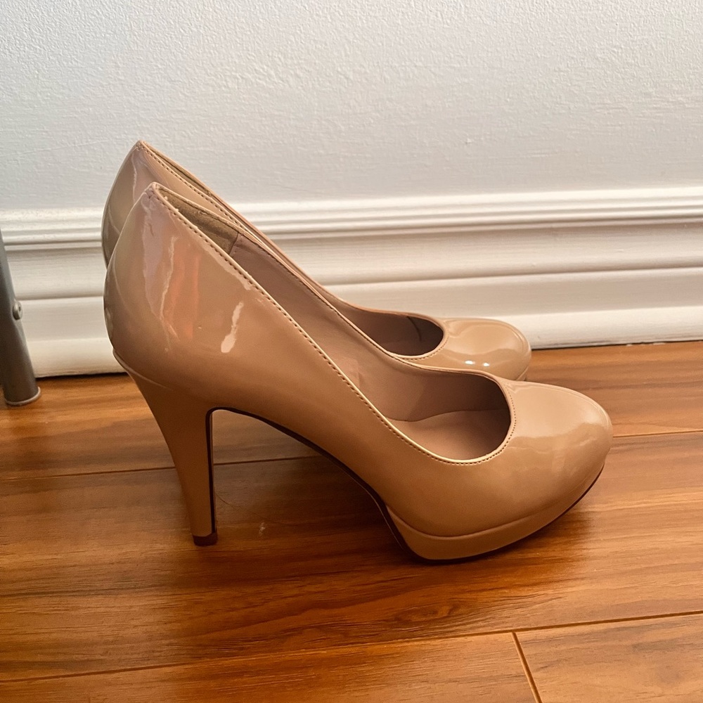 Nude Heel Pumps